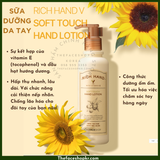  Sữa Dưỡng Tay Cung Cấp Ẩm THE FACE SHOP Rich Hand V Soft Touch Hand Lotion 200Ml 