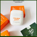  Sữa chống nắng mỏng Nhẹ Ẩm mịn không bết dính The Face Shop VITA DROP SUNQUID SPF50+ PA++++ 50ml 