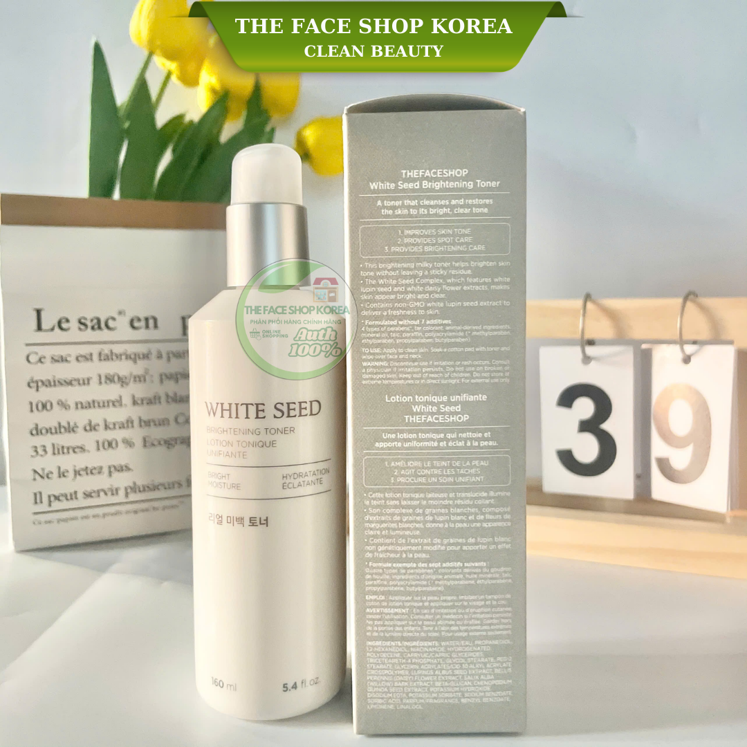 Nước hoa hồng trắng da dưỡng ẩm se khít lỗ chân lông White
