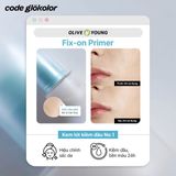  Kem lót kiềm dầu mịn da che phủ lỗ chân lông bền màu 24h Code Glokolor Fix-on Primer 30ml 