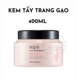  Kem Tẩy Trang gạo Làm Sáng Da THE FACE SHOP Rice Water Bright Facial Cleansing Cream 400ml 