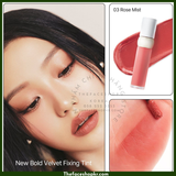  Son kem Lì mịn thuần chay THE FACE SHOP fmgt NEW BOLD VELVET FIXING TINT 4.5g 