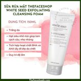  Sữa rửa mặt làm trắng sáng da THEFACESHOP WHITE SEED EXFOLIATING CLEANSING FOAM 150ML 