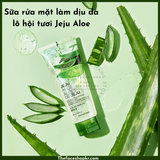  Sữa Rửa Mặt Làm làm sạch dịu nhẹ da The Face shop JEJU ALOE FRESH SOOTHING FOAM CLEANSER 150ml 