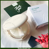  Phấn phủ dạng nén trong suốt kiểm soát nhờn The Face Shop cho da dầu hỗn hợp fmgt Oil Control Water Blotting Compact 8g 