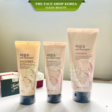  Sữa rửa mặt trắng da The Face Shop cấp ẩm Hàn Quốc có hạt Rice Water Bright Rice Bran Foaming Cleanser 150ml 