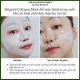  Mặt nạ giấy Collagen Thuần Chay Dưỡng da Săn chắc Sáng Mịn căng bóng THE FACE SHOP CLEAN BEAUTY At Home Aesthetics 