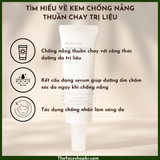  Kem chống nắng thuần chay chống lão hóa The Face Shop Clean Beauty The Therapy Vegan Moisturizing Sun Serum SPF50+PA++++ 50ml 