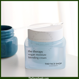  Kem Dưỡng Bổ Sung Độ Ẩm Cấp Nước Làm Dịu Da Thuần Chay THEFACESHOP The Therapy Vegan Moisture Blending Cream 60ml 