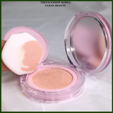  Phấn nước nâng tông dưỡng da Lâu trôi Hàn Quốc 2023 THE FACE SHOP DEWY LASTING VEGAN TONE-UP CUSHION SPF33+ PA++ 