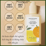  Sữa tắm Cấp ẩm sạch khỏe da THE FACE SHOP Clean Beauty THE BOTANIC LEMON VERBENA BODY WASH 350ml Hàn Quốc 