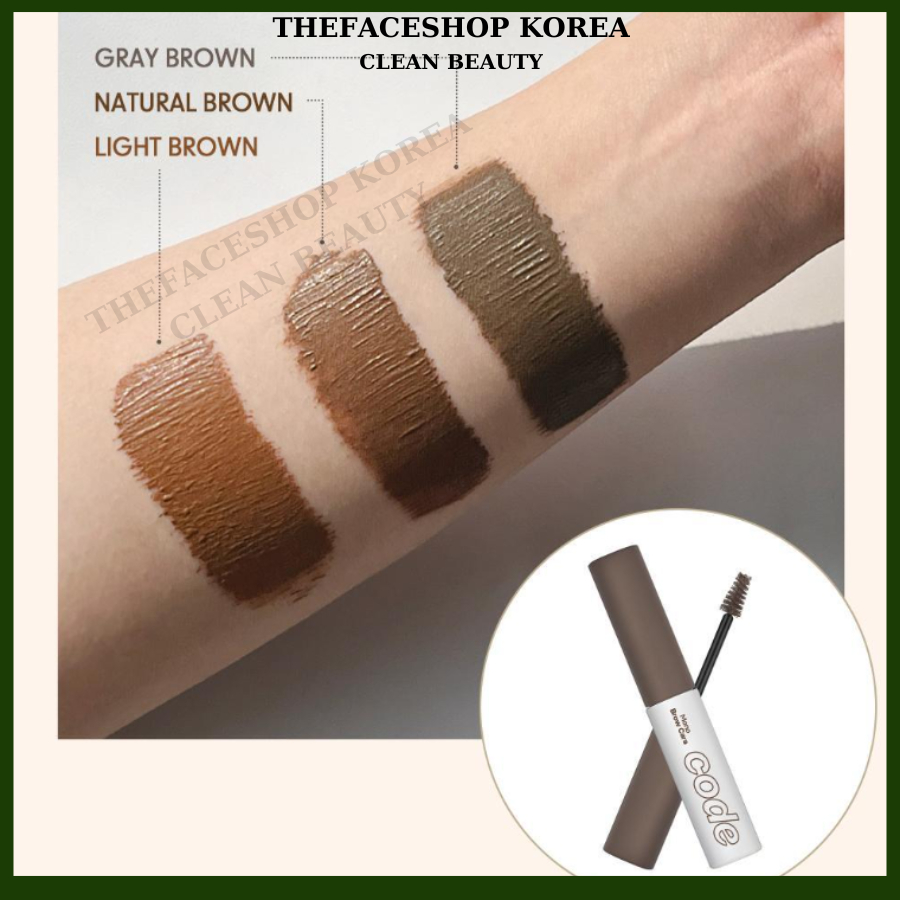  Mascara định hình làm dày và đều màu từng sợi lông mày Code Glokolor Mono Brow Cara 3 màu 6g 
