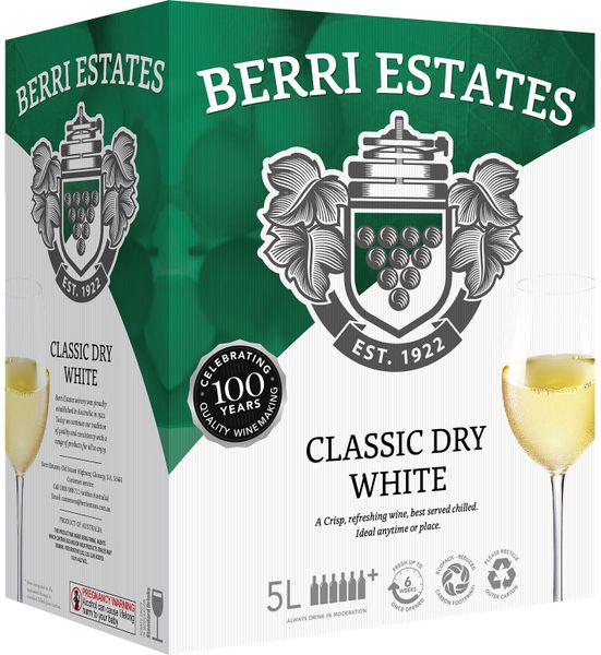  Berri Estates Hộp 5L trắng 