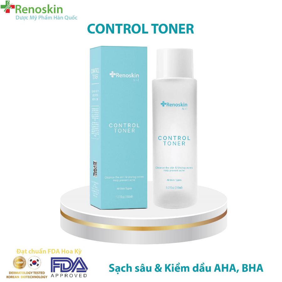  Renoskin Control Toner - Toner acid thế hệ mới sạch sâu và sáng da 