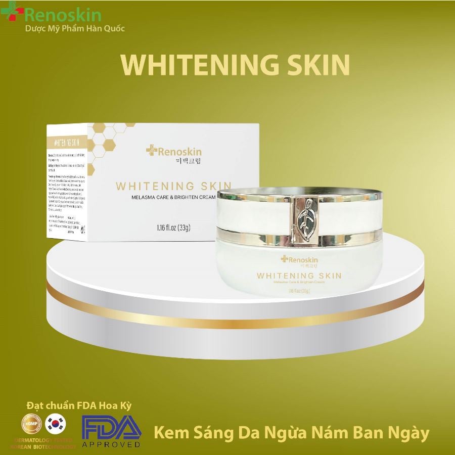  Kem dưỡng trắng sáng ngừa nám Renoskin Whitening Skin 