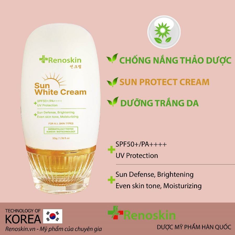  Kem chống nắng Sun White Cream Renoskin 