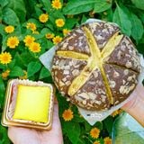 Bánh phú sĩ Chocolate hạnh nhân size 12cm - 400g 