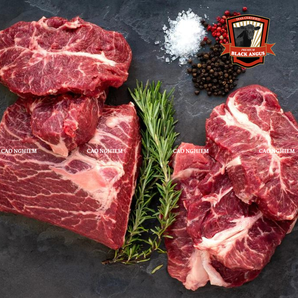  Lõi Vai Thịt Bò Black Angus Teys Certified Premium MB2+ - Chuck Roll Black Angus Beef Teys Certified Premium MB2+ 