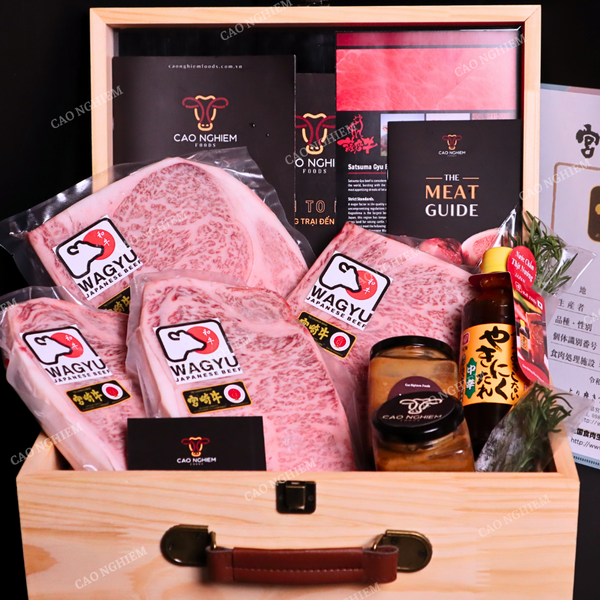  Set Quà Tặng MIYA 4 - Thịt Bò Wagyu Nhật A5 Miyazaki Cao Cấp 
