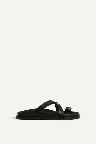 大人気 【MM6】 NAPPA FLATFORM SANDALS ●送料・関税込● 240621-waa-cho-black-web-