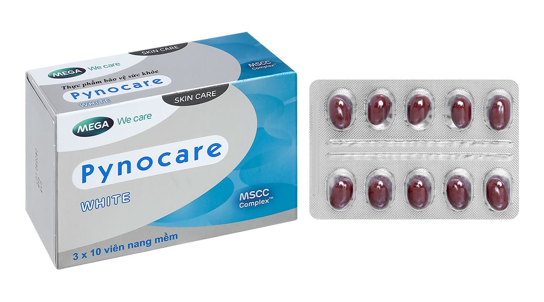 Viên Uống Hỗ Trợ Trắng Da Pynocare White 30 viên