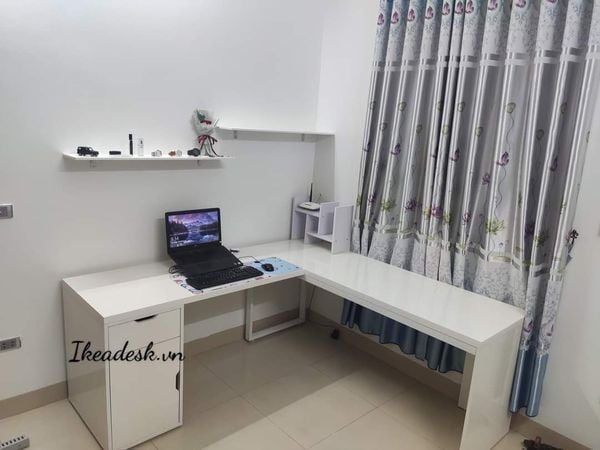 Bàn IKEA Chữ L 1 tủ