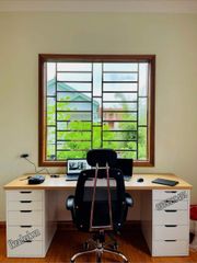 Bàn IKEA 2 Tủ trắng Mặt Vân gỗ