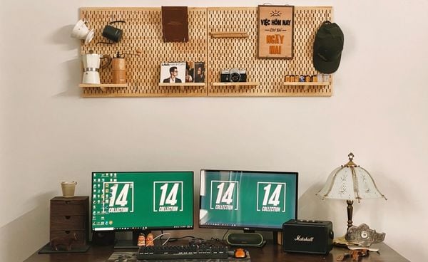 PEGBOARD Gỗ,BẢNG TREO ĐỒ ĐA NĂNG