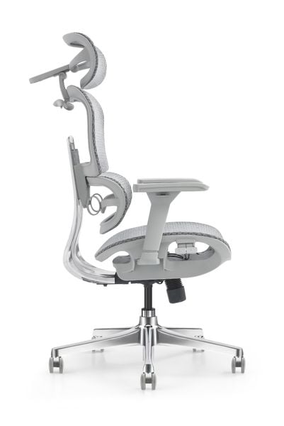 Ghế Công Thái Học Atum Màu Đen Lưng Hợp Kim Nhôm, Tựa Đầu 6D