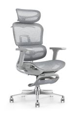 Ghế Công Thái Học Atum Màu Đen Lưng Hợp Kim Nhôm, Tựa Đầu 6D