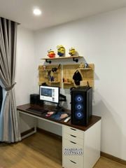 Bàn IKEA 1 Tủ Trắng-mặt nâu