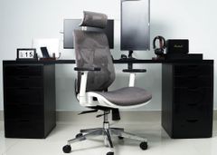 Ghế Công Thái Học Butterfly Wing Đen- Trắng