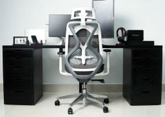 Ghế Công Thái Học Butterfly Wing Đen- Trắng