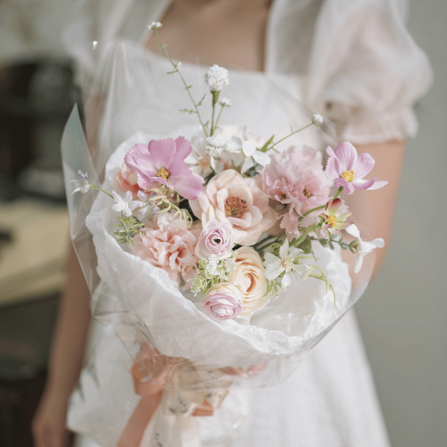  HOA BÓ - PASTEL PINK 