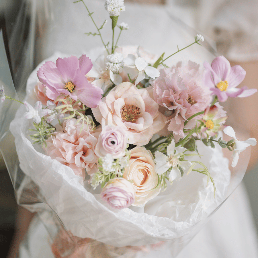  HOA BÓ - PASTEL PINK 