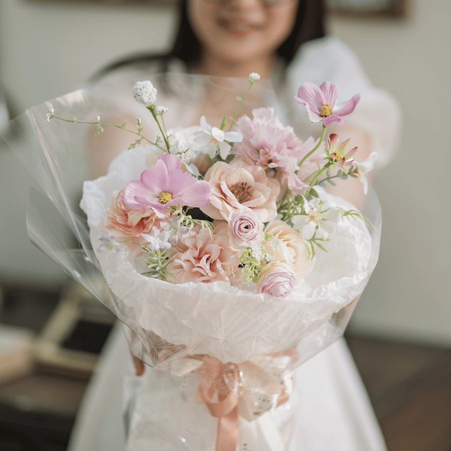  HOA BÓ - PASTEL PINK 