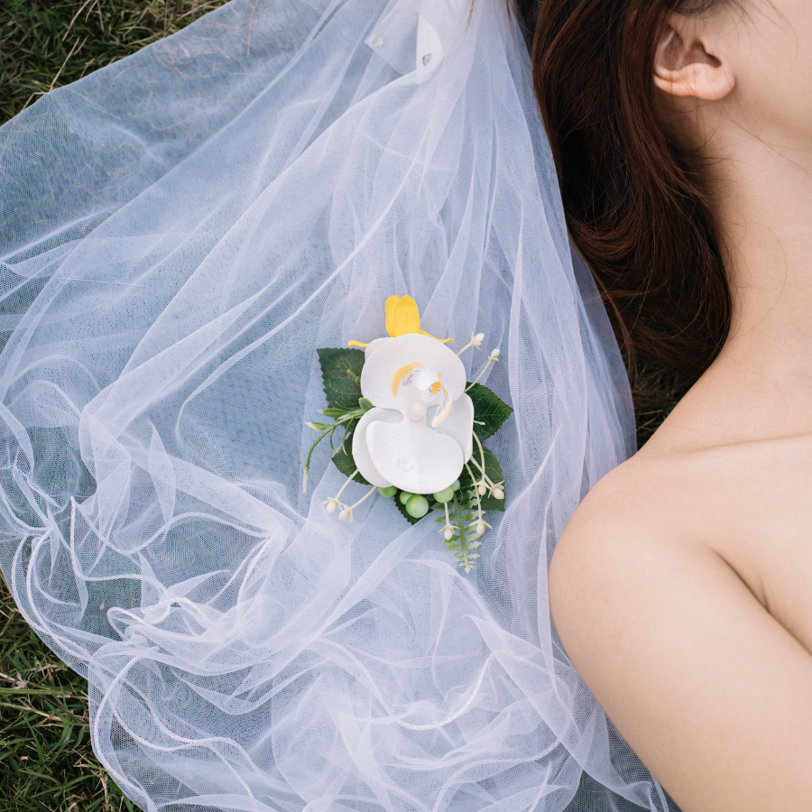  HOA CÀI ÁO - TRẮNG 