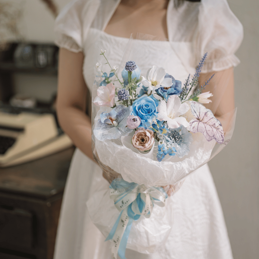  HOA BÓ - PASTEL BLUE 