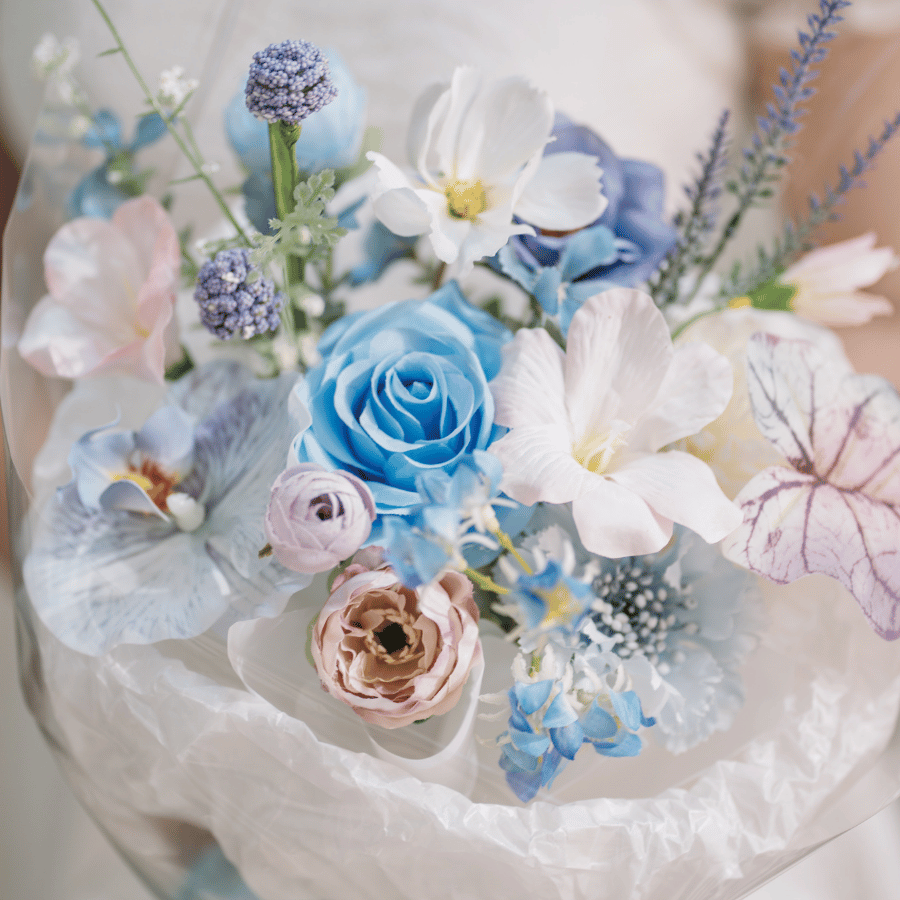  HOA BÓ - PASTEL BLUE 