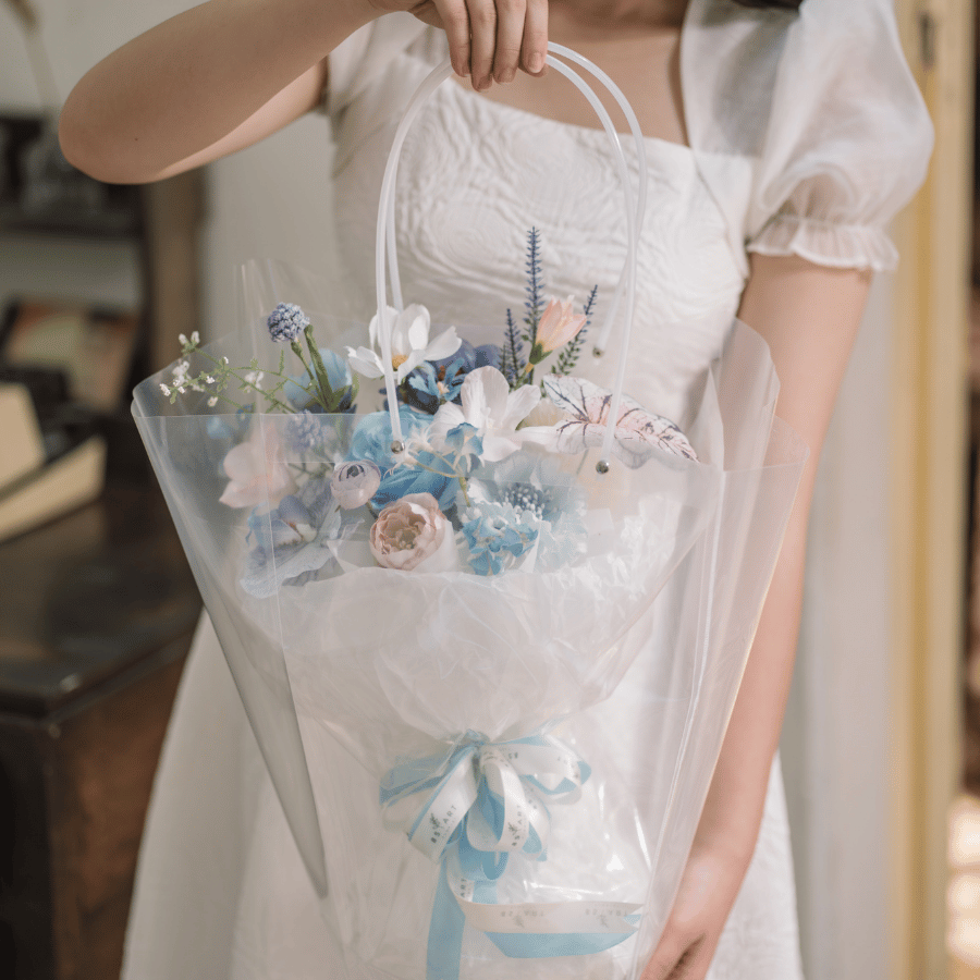  HOA BÓ - PASTEL BLUE 