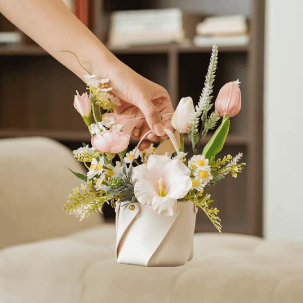  LEATHER BAG MINI - PINK 