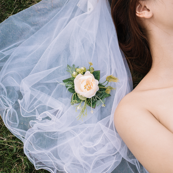  HOA CÀI ÁO - CAM TRẮNG NHẠT 