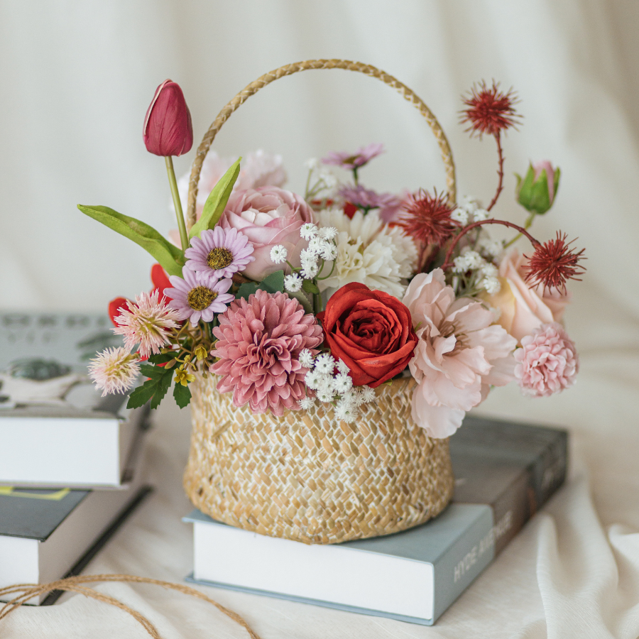  GIỎ MÂY ĐỎ - PLUMP 