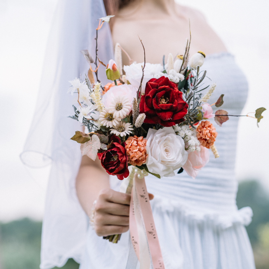  HOA CƯỚI - HỒNG NHUNG ĐỎ 