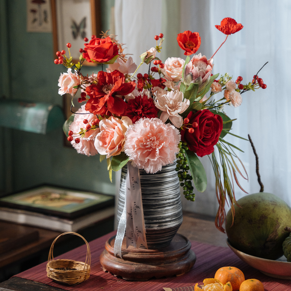  HOA DECOR - CẨM CHƯỚNG HỒNG 