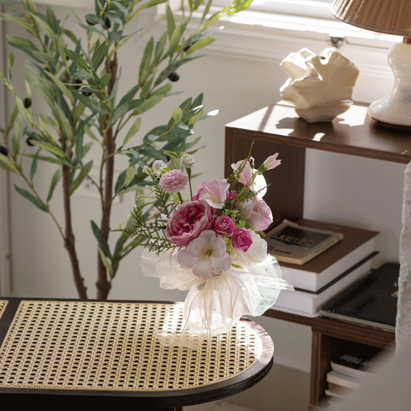  LỌ THỦY TINH - TONE HỒNG SEN 