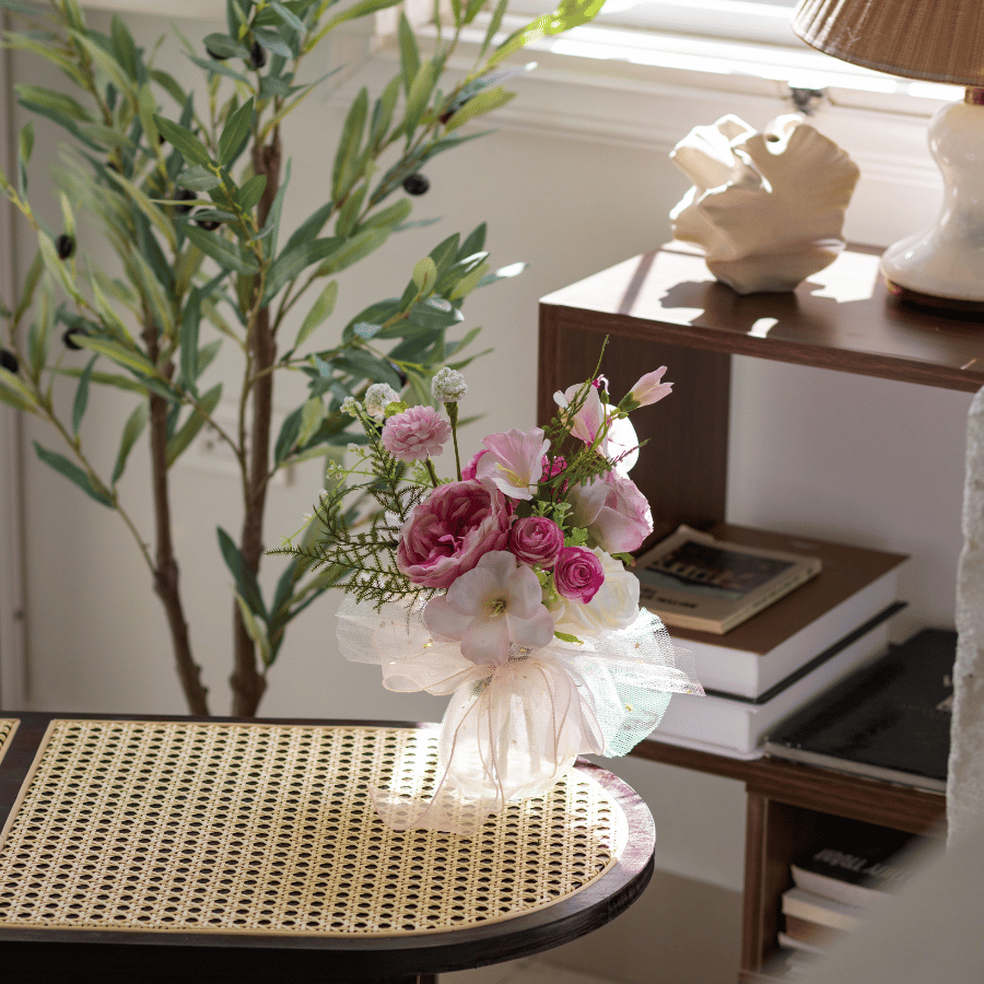  LỌ THỦY TINH - TONE HỒNG SEN 