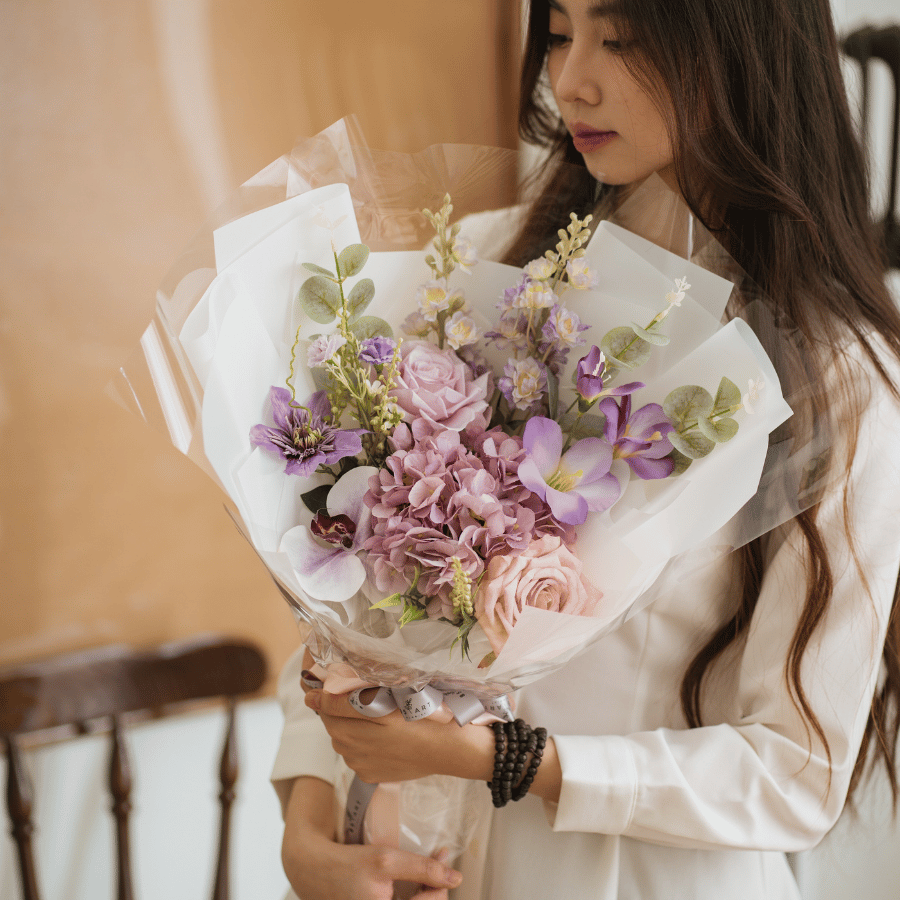  HOA BÓ - CẨM TÚ CẦU TÍM L 