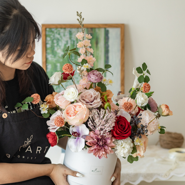  BALL BOX - ARUM WHITE L 