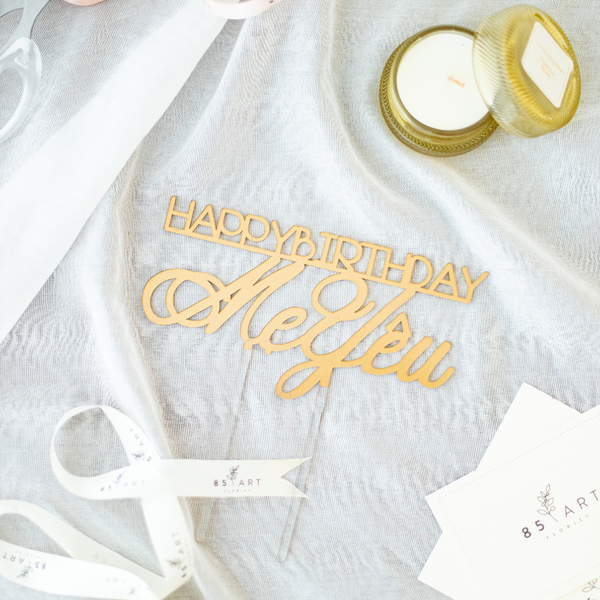  TOPPER - HAPPY BIRTHDAY MẸ YÊU 